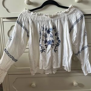 American Eagle Outfitters Off-the-shoulder Top